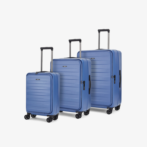 Eden Set of 3 Suitcases in Indigo