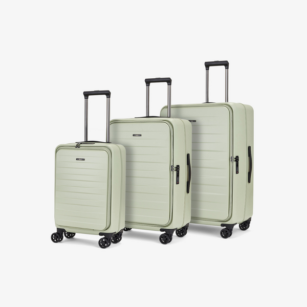 Eden Set of 3 Suitcases in Sage Green