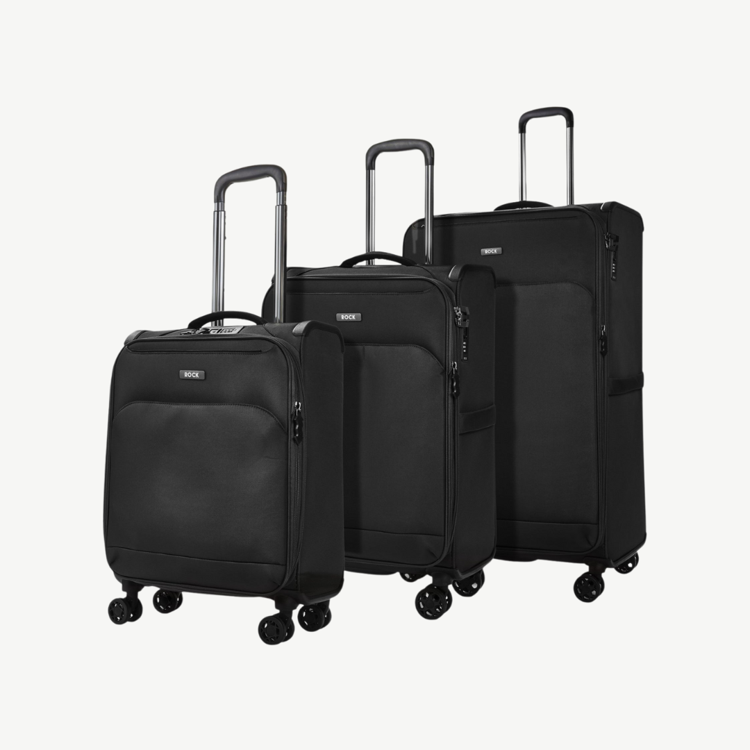 Georgia Set of 3 Suitcases in Black