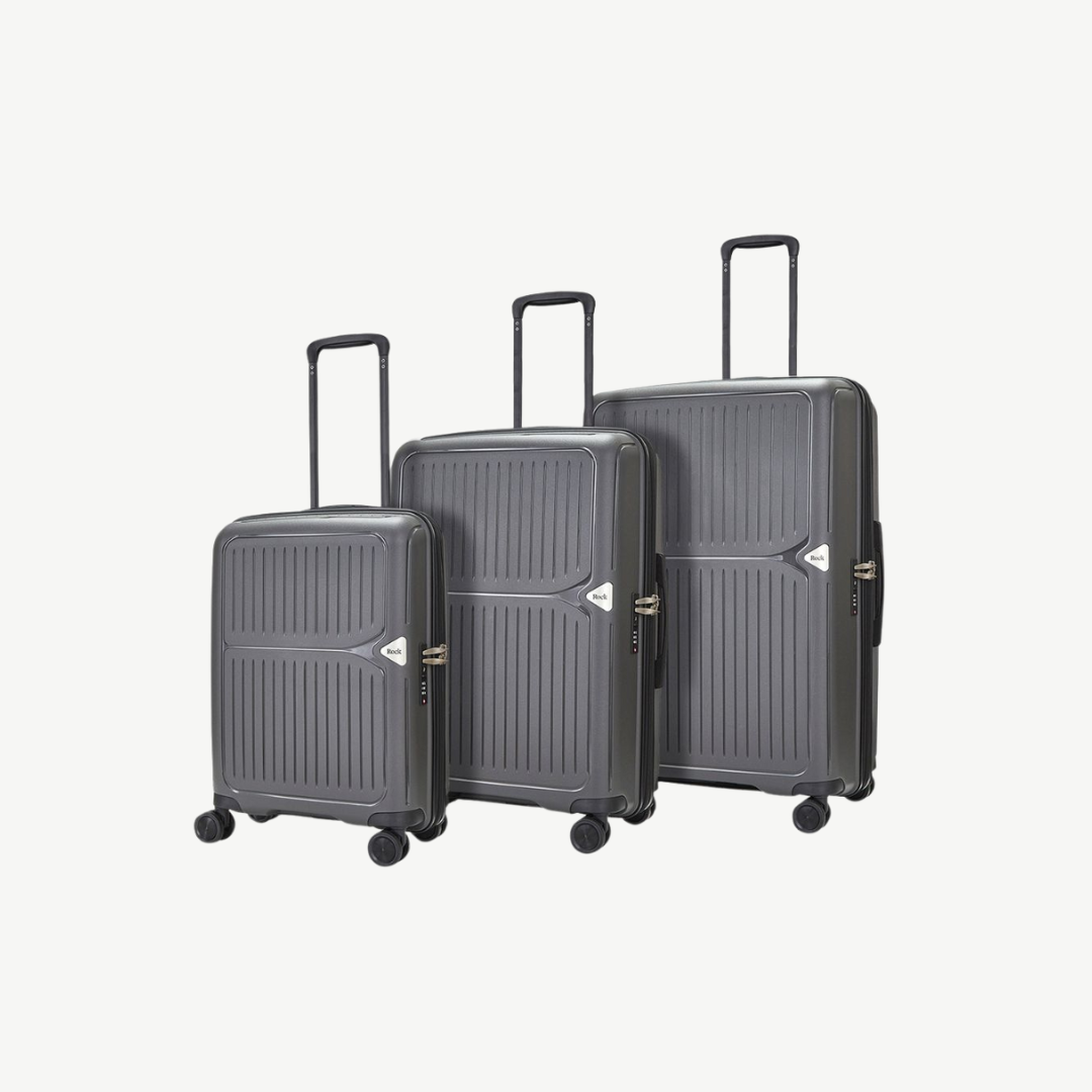 Vancouver Set of 3 Suitcases in Charcoal