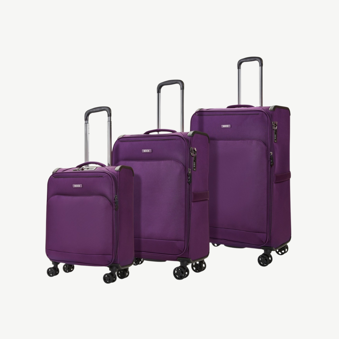 Georgia Set of 3 Suitcases in Purple