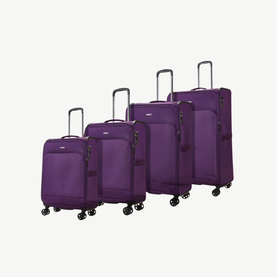 Georgia Set of 4 Suitcases in Purple