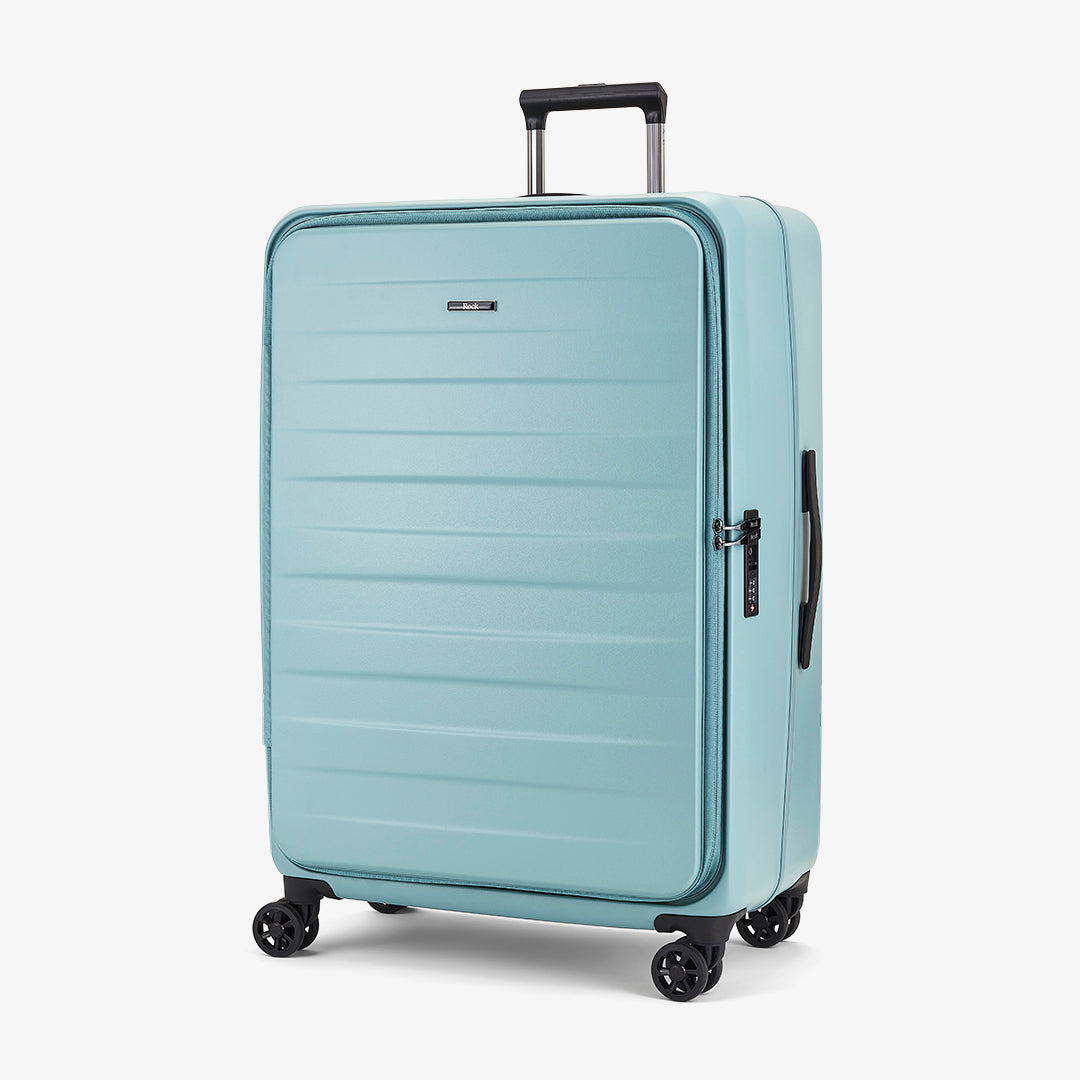 Seafoam green luggage on sale