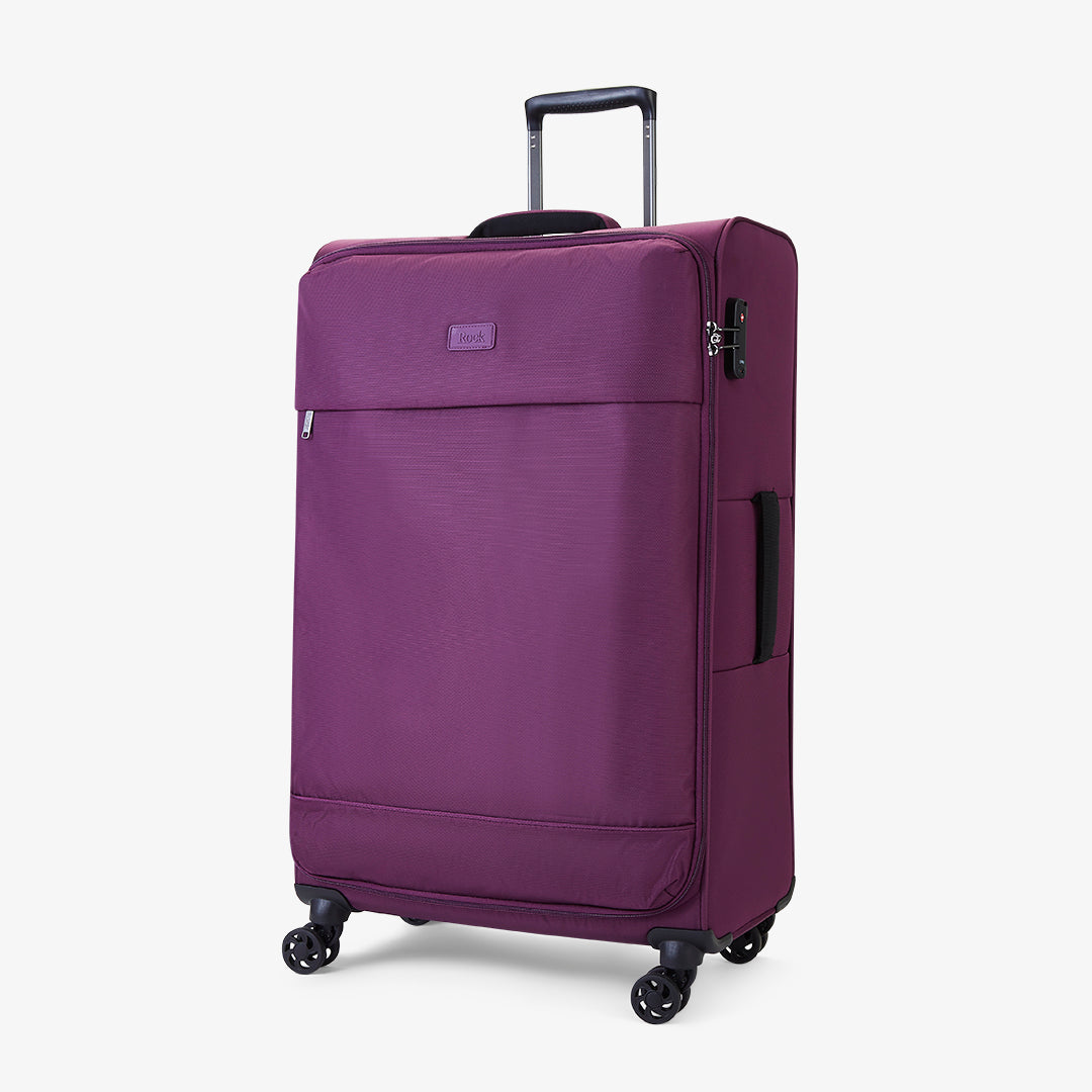 Paris Large Suitcase Purple Rock Luggage