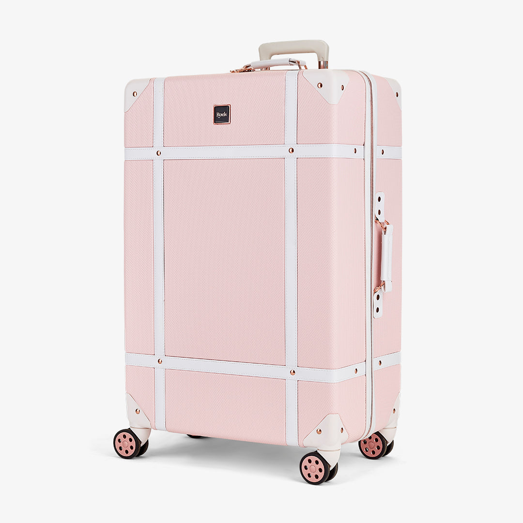 Pink trunk luggage on sale