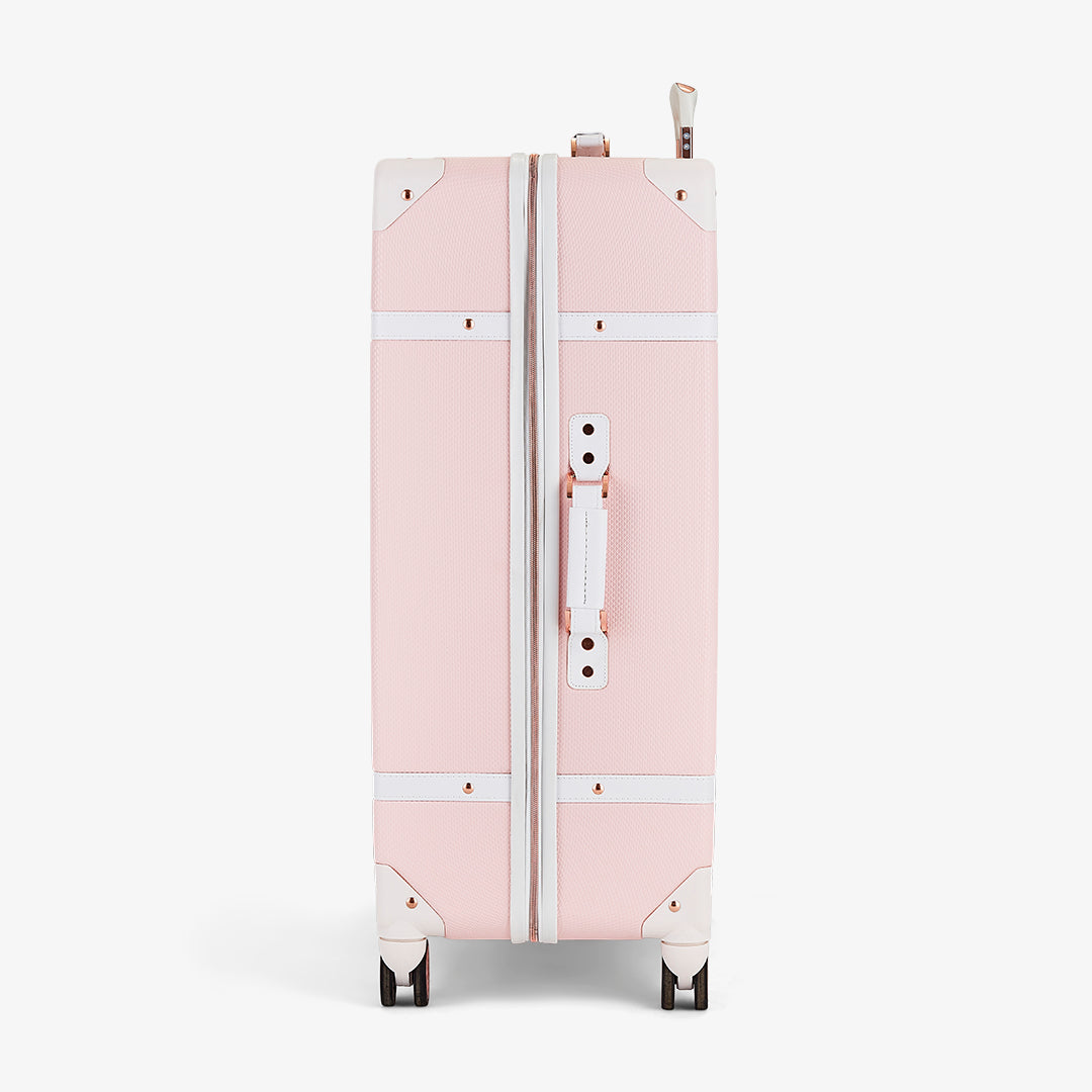 Vintage Large Suitcase in Baby Pink