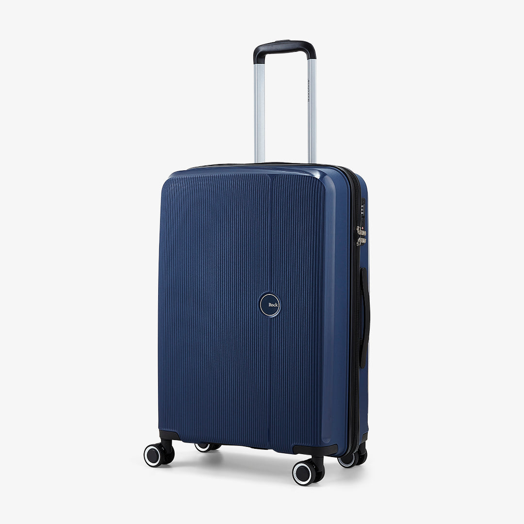 Hudson Medium Suitcase Navy Rock Luggage