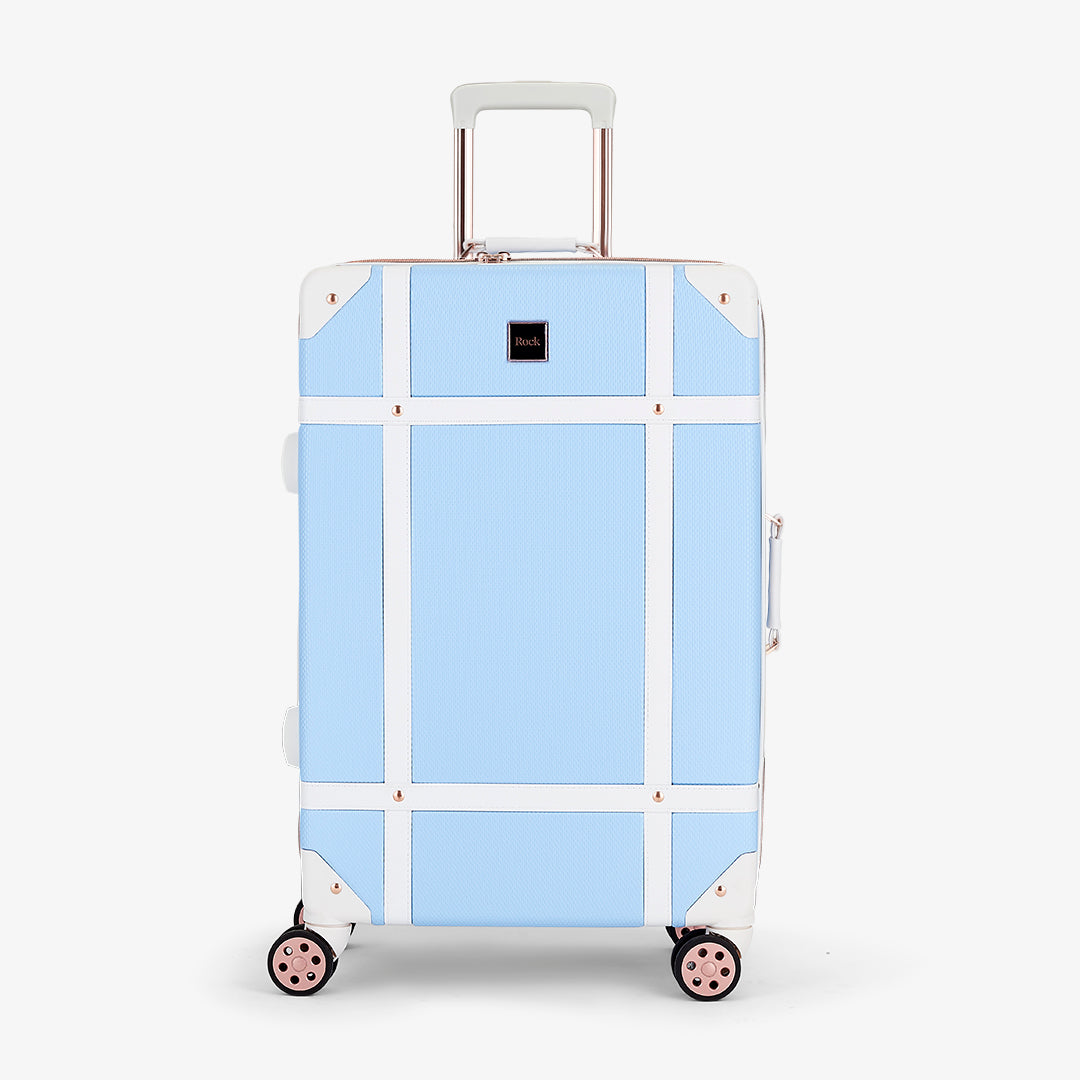 Vintage Medium Suitcase in Sky Blue