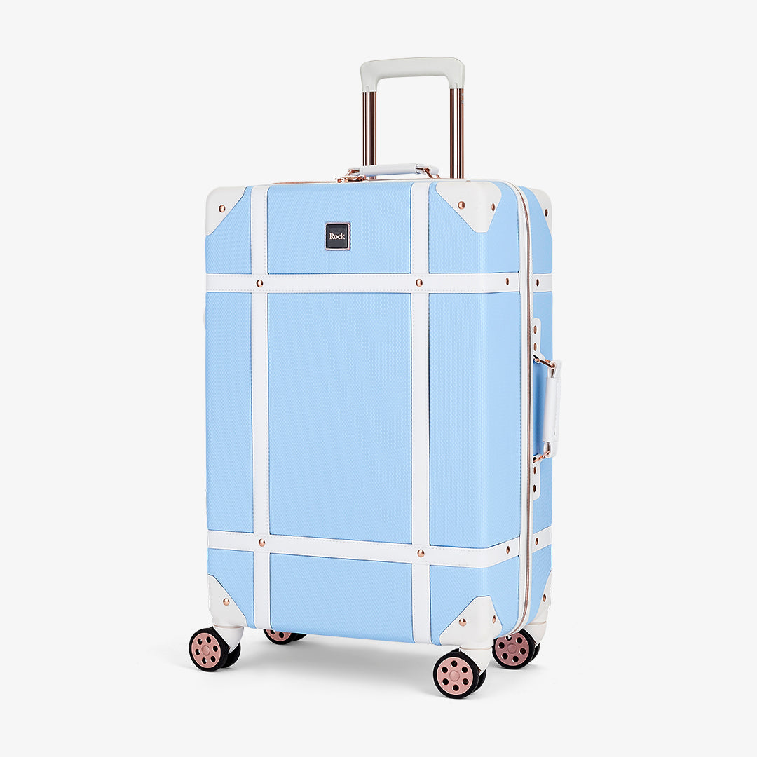 Vintage Medium Suitcase in Sky Blue