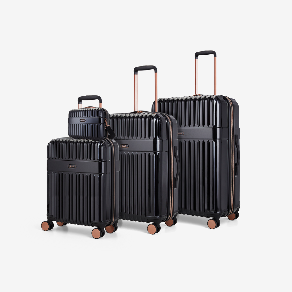 Selene Set of 4 Suitcases in Black