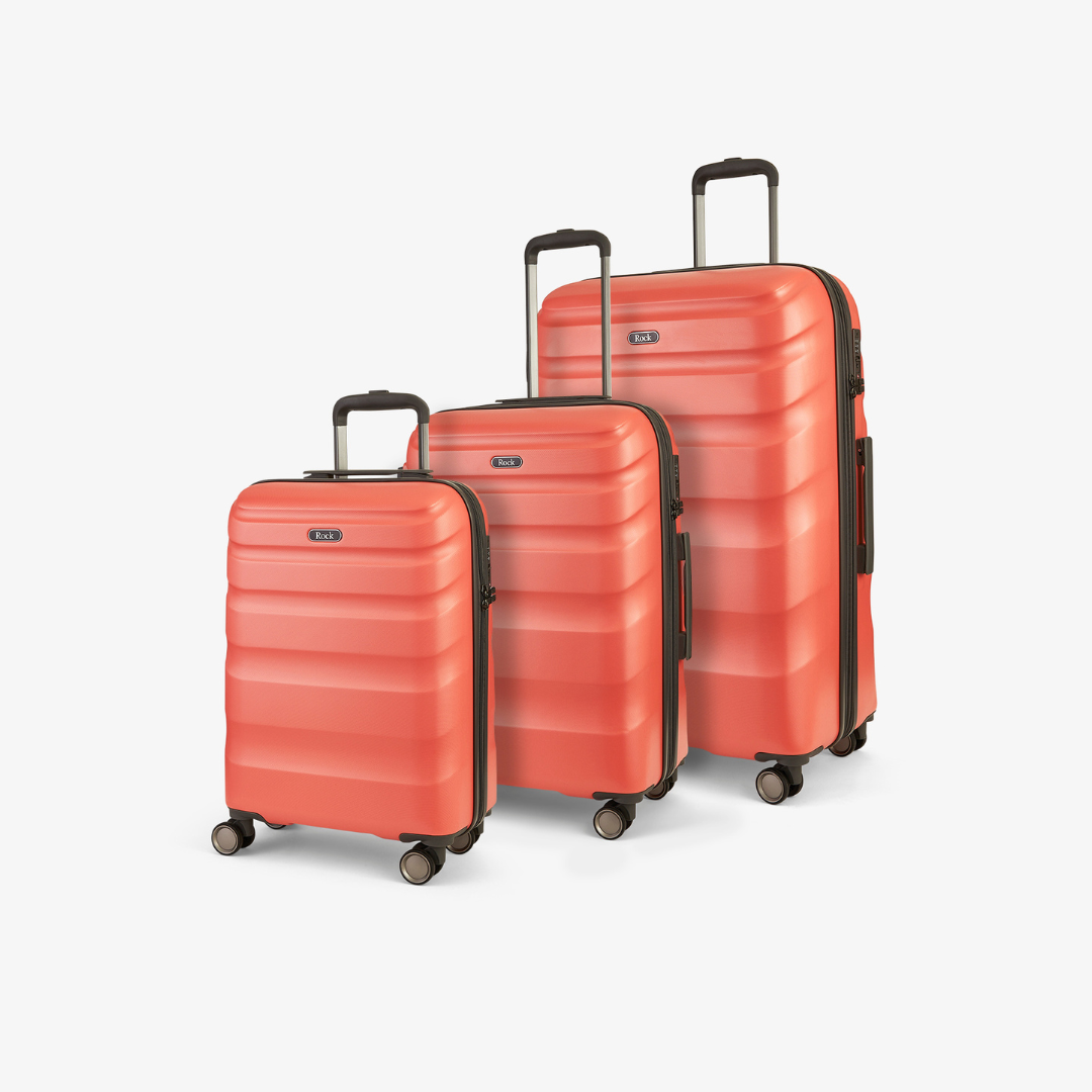 Orange suitcase set online