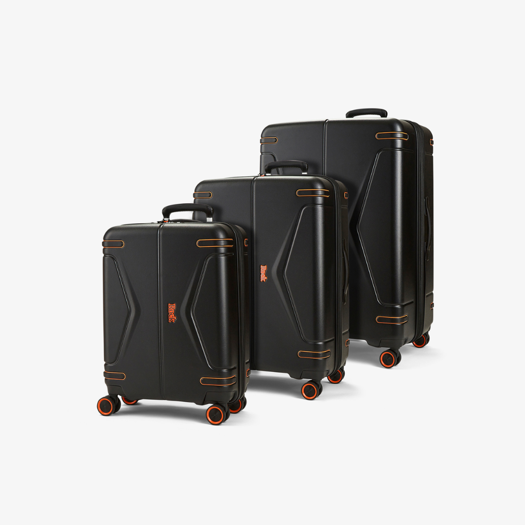 Genesis Set of 3 Suitcases in Black