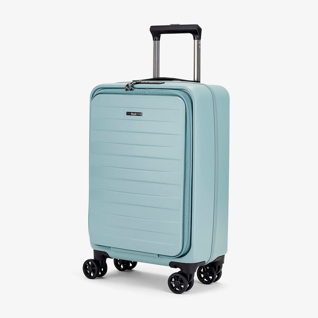 Eden Small Suitcase in Seafoam Blue