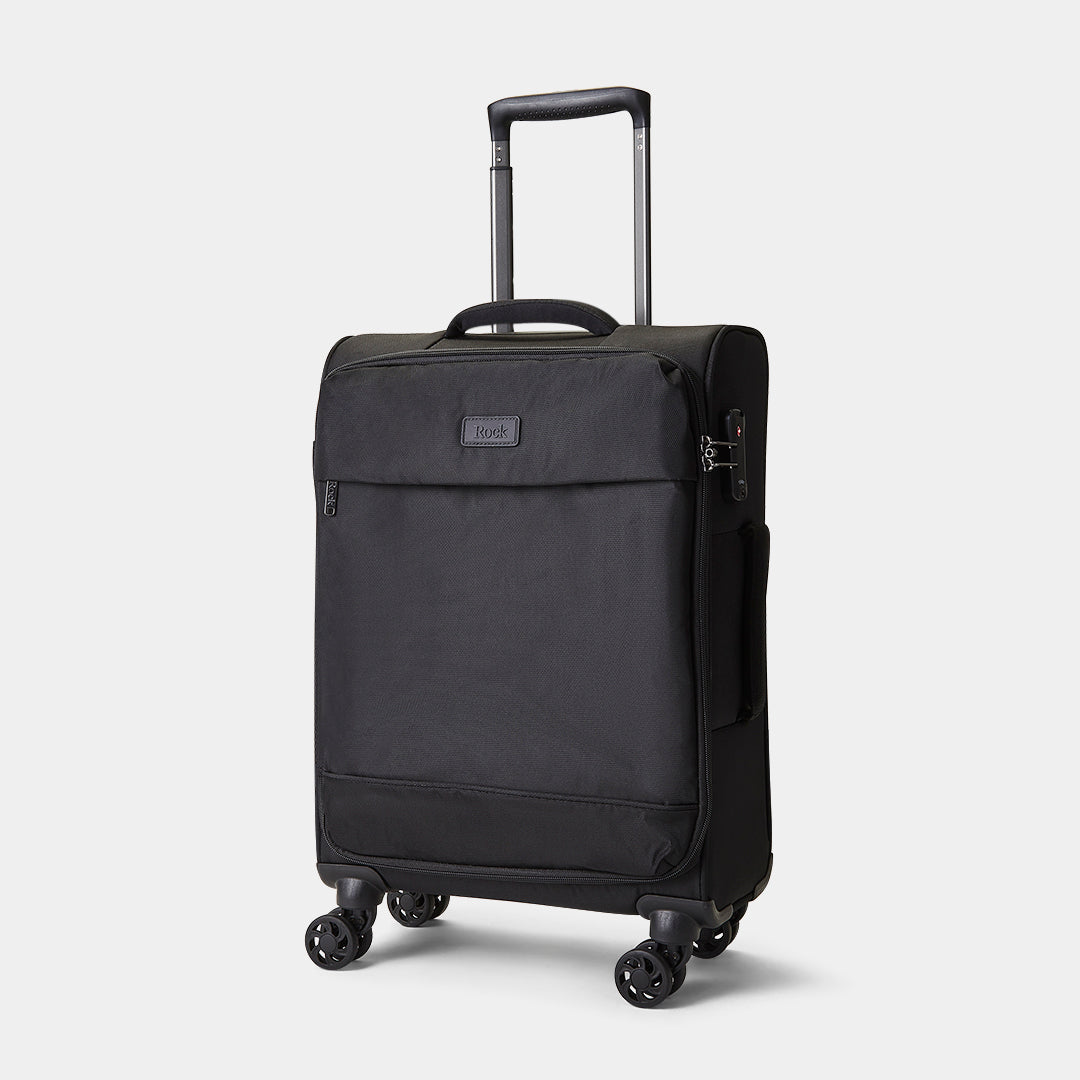 Paris Small Suitcase Black Rock Luggage