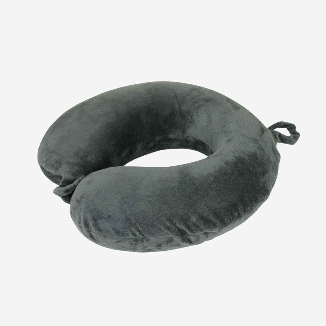 Memory Foam Neck Pillow in Grey