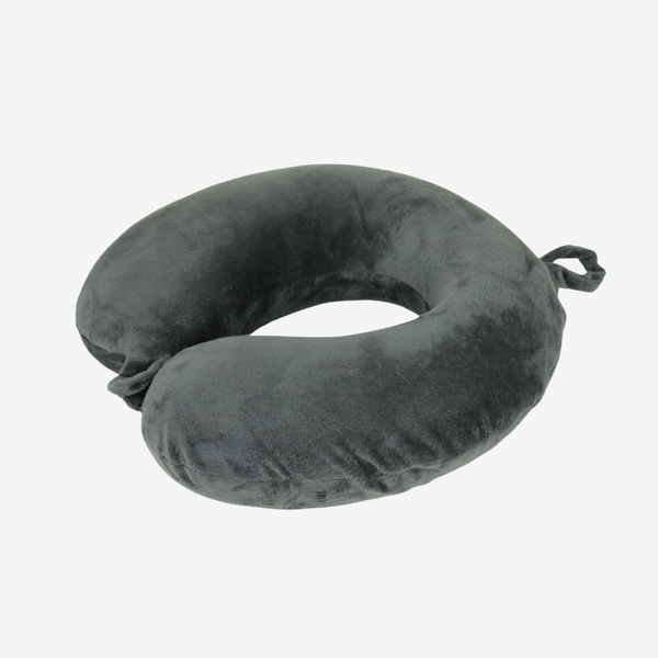 Memory Foam Neck Pillow in Grey