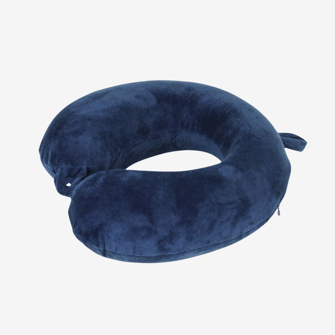 Memory Foam Neck Pillow in Navy