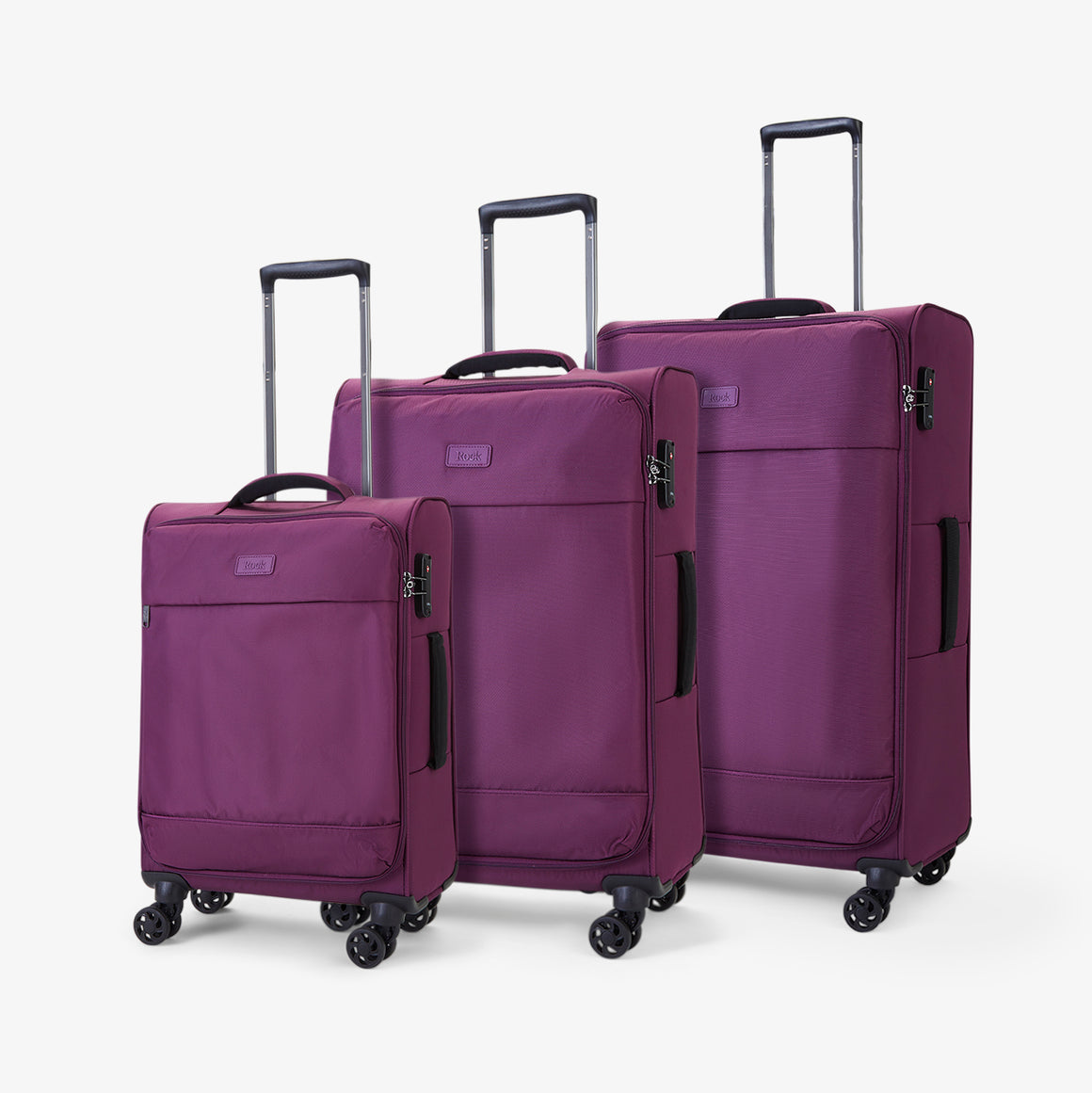 Paris Set of 3 Suitcases in Purple